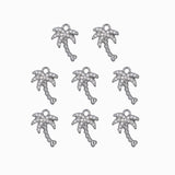 Pendentif palmier strass 14x10mm