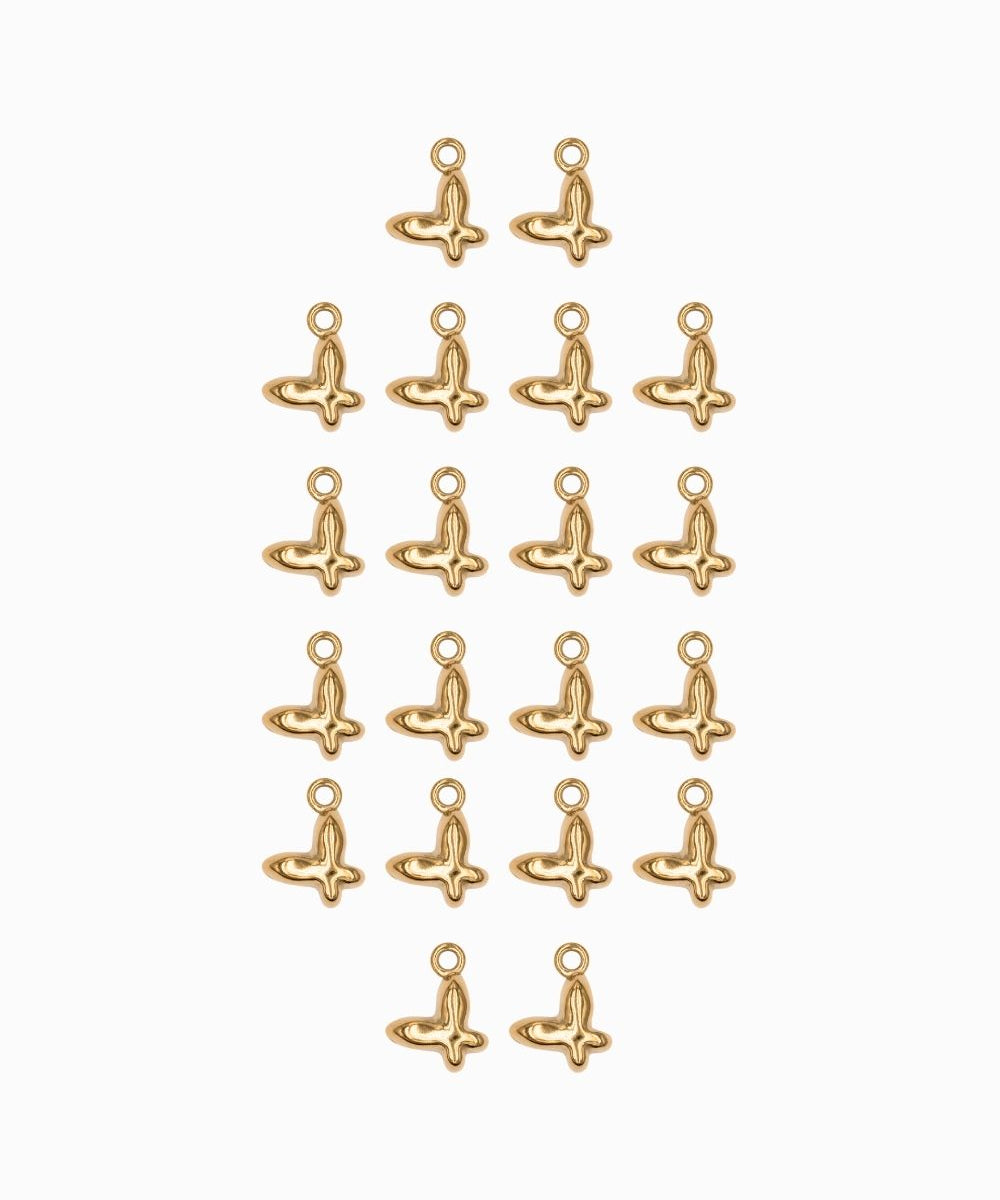 Pendentif papillon 6x7mm