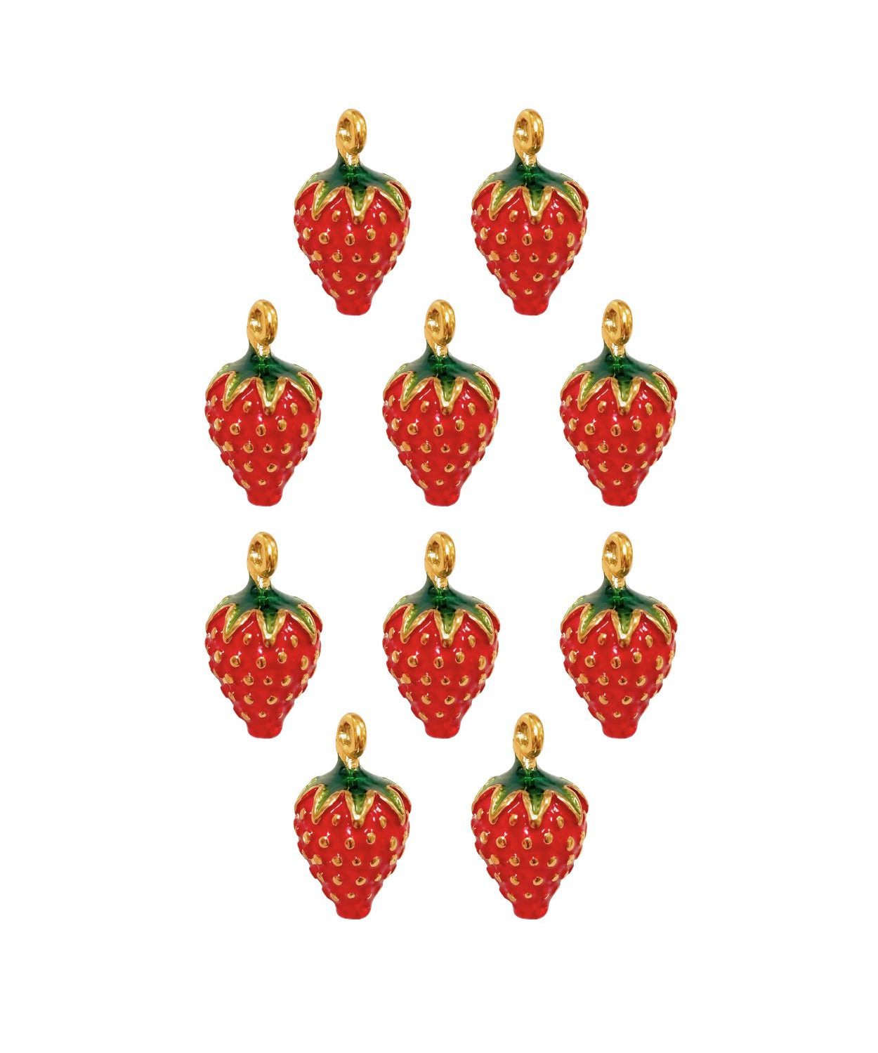 Pendentif petite fraise 15x9mm