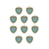 Pendentif pierre fine coeur serti 12.50x 10.55mm