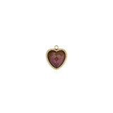 Pendentif pierre fine coeur serti 12.50x 10.55mm