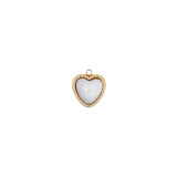 Pendentif pierre fine coeur serti 12.50x 10.55mm