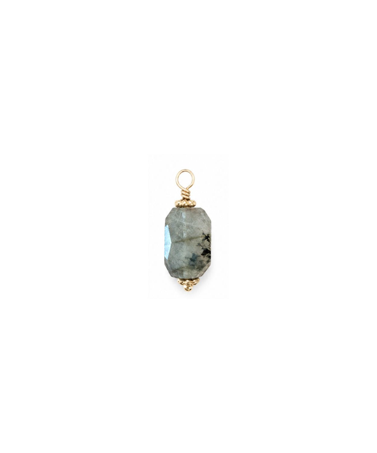 Pendentif pierre fine prisme pentagonal 18x9mm