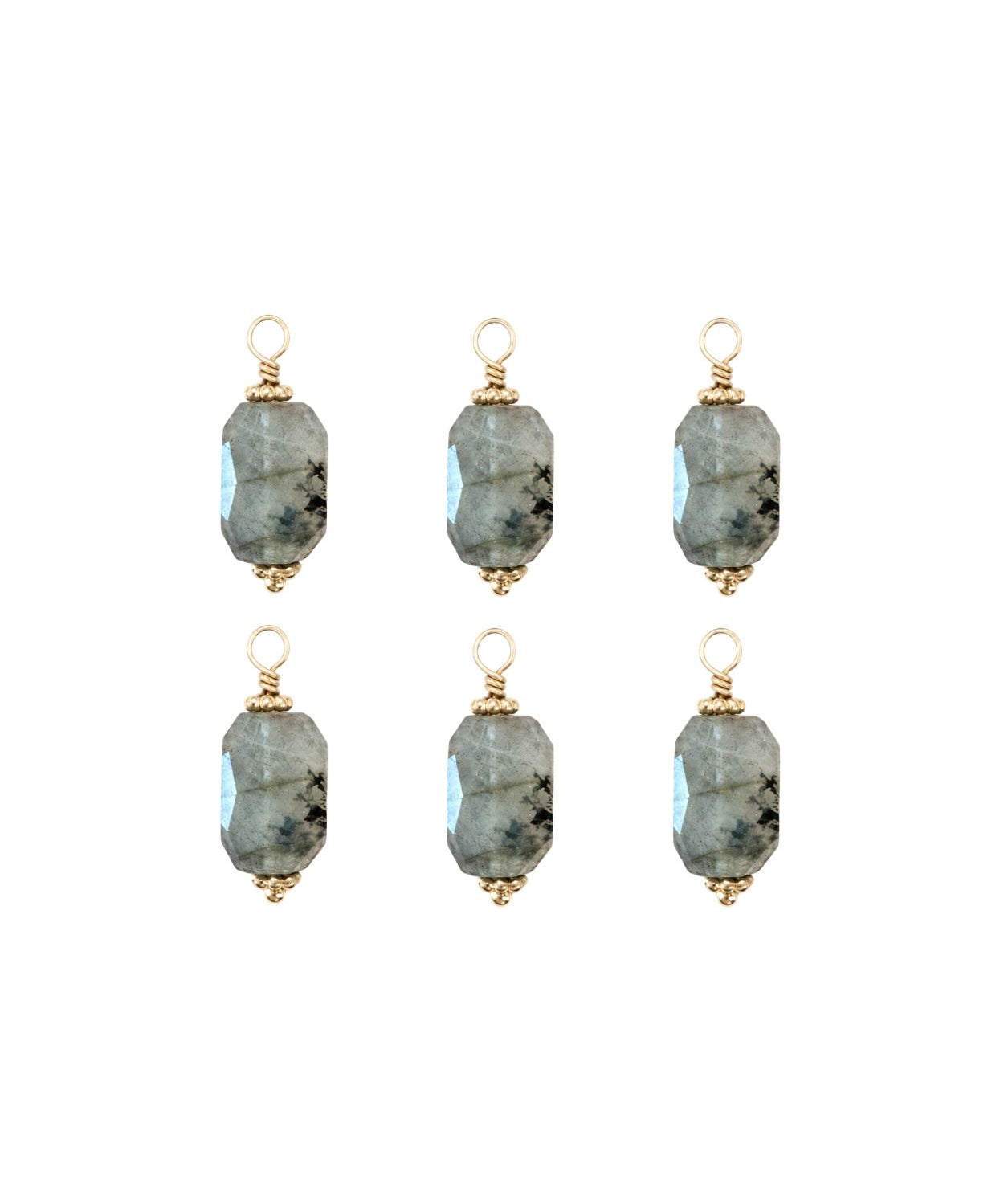 Pendentif pierre fine prisme pentagonal 18x9mm