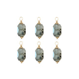 Pendentif pierre fine prisme pentagonal 18x9mm