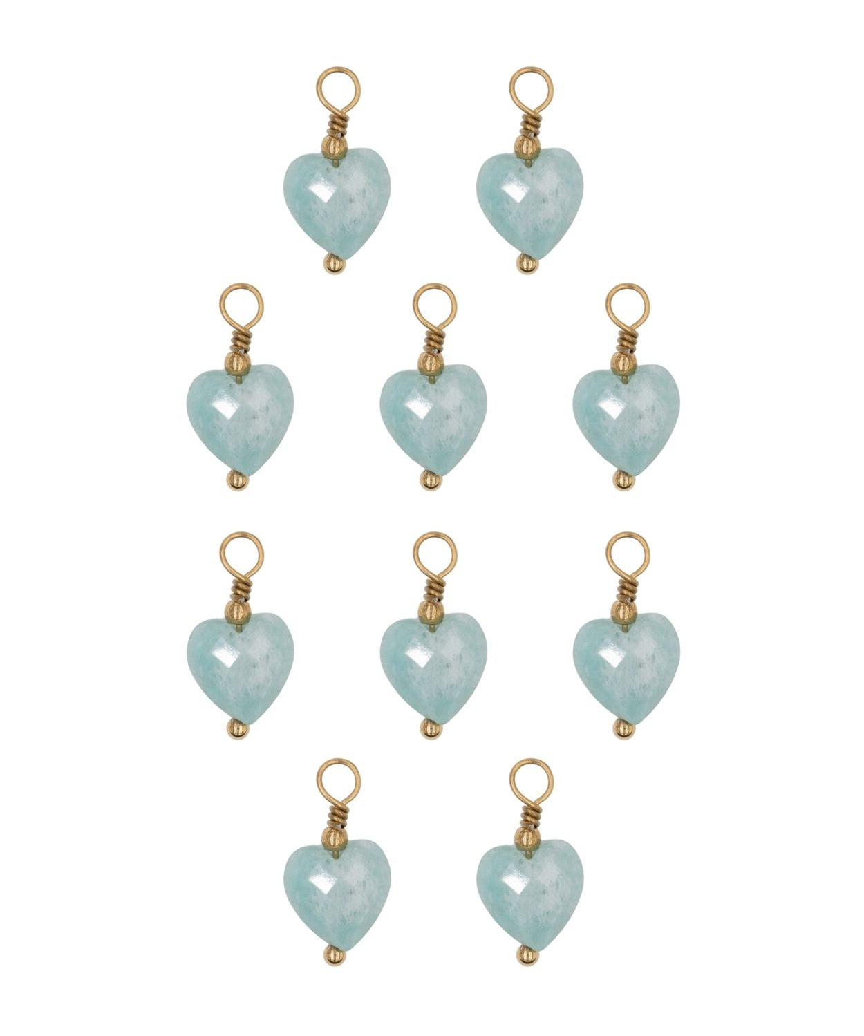 Pendentif pierre fines coeur 8x8.5mm