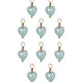 Pendentif pierre fines coeur 8x8.5mm