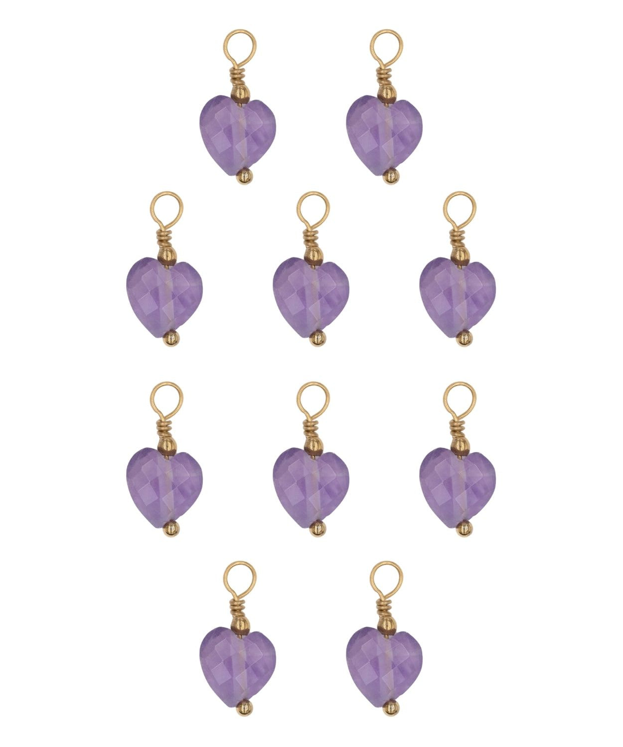 Pendentif pierre fines coeur 8x8.5mm