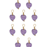 Pendentif pierre fines coeur 8x8.5mm