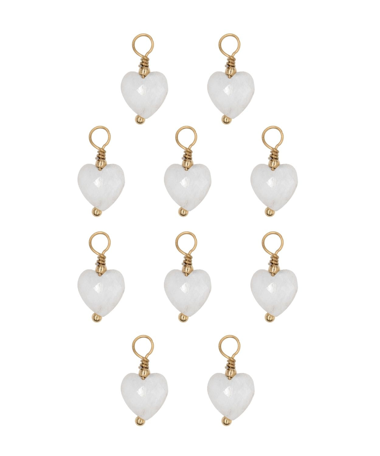 Pendentif pierre fines coeur 8x8.5mm