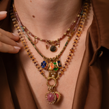 Pendentif pierres fines 19.50x17mm