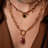 Pendentif pierres fines 19.50x17mm