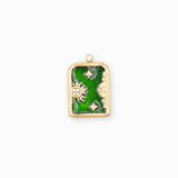 Pendentif planet strass 17.5x13.5mm