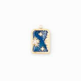 Pendentif planet strass 17.5x13.5mm