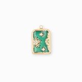 Pendentif planet strass 17.5x13.5mm