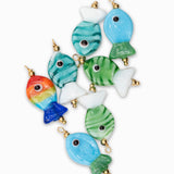 Pendentif poisson 29x13mm - Lot mélangé