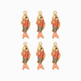 Pendentif poisson résine 25x10mm