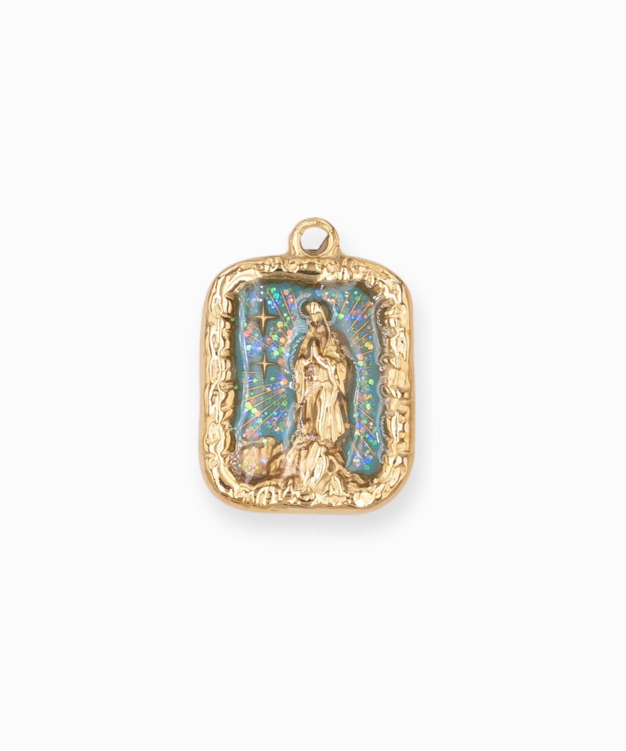Pendentif rectangle Vierge Marie 20.30x14mm