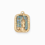 Pendentif rectangle Vierge Marie 20.30x14mm