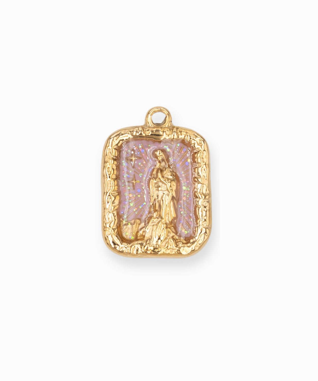 Pendentif rectangle Vierge Marie 20.30x14mm