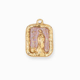 Pendentif rectangle Vierge Marie 20.30x14mm