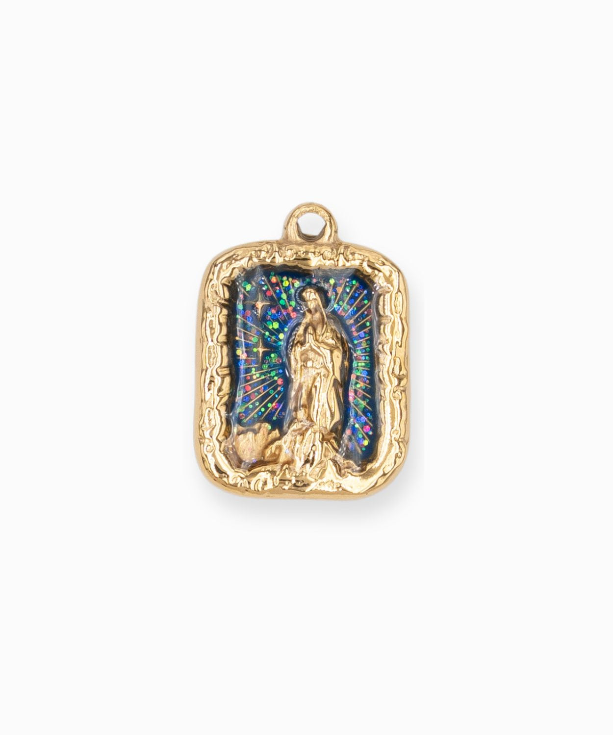 Pendentif rectangle Vierge Marie 20.30x14mm