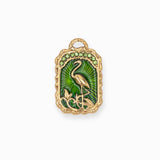 Pendentif rectangle flamangue 27.40x17mm