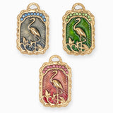 Pendentif rectangle flamangue 27.40x17mm