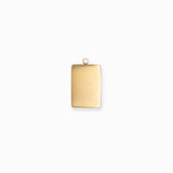 Pendentif rectangle oeil strass 18x12.10mm