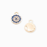 Pendentif rond Zirconium 9.40x7.10mm
