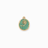 Pendentif rose plate 18x16.5mm