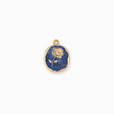 Pendentif rose plate 18x16.5mm