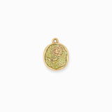 Pendentif rose plate 18x16.5mm