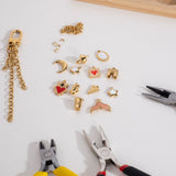 Pendentif lune visage 18x14mm