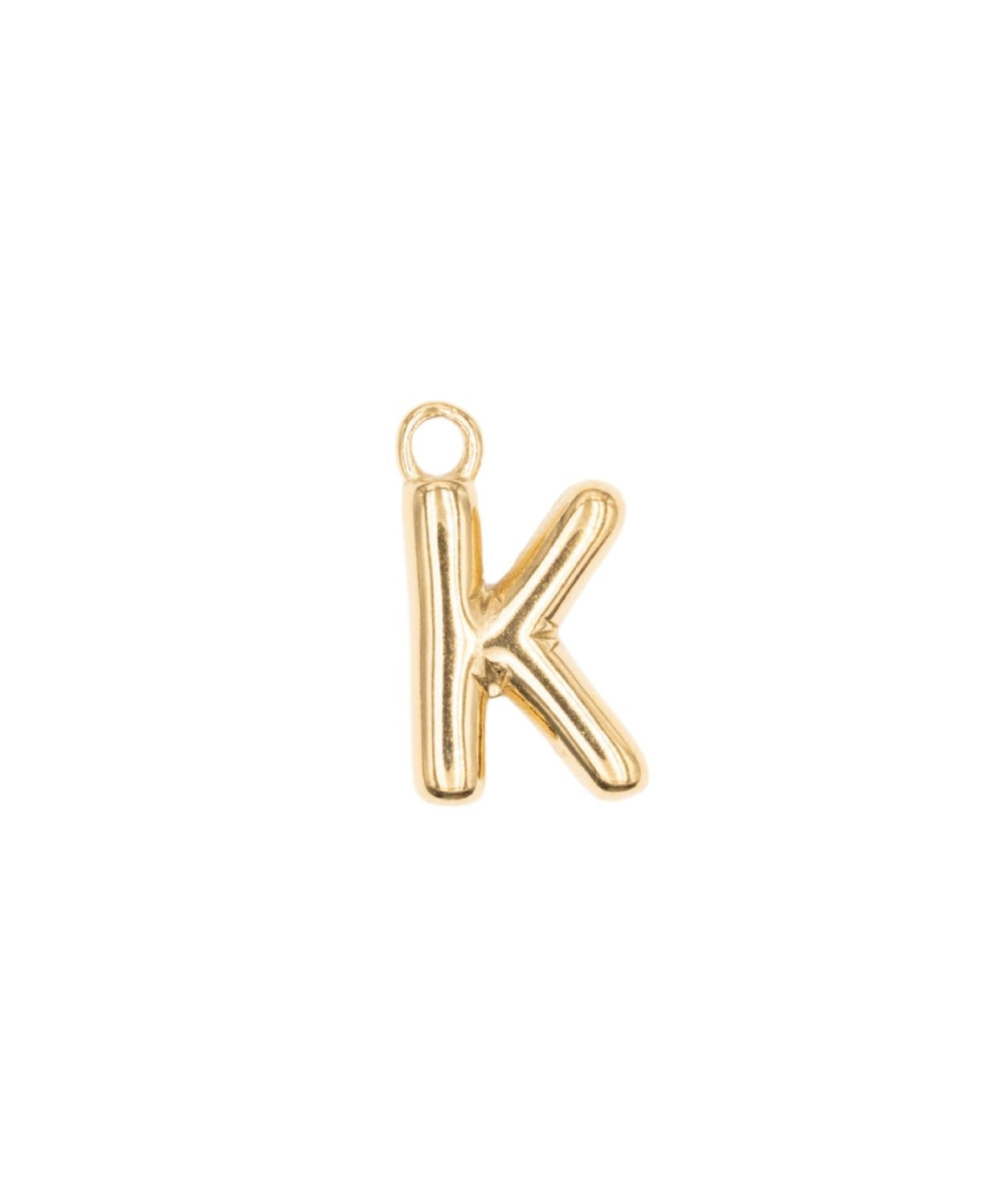 Pendentifs alphabet "ballon" A-Z 16.5x10mm - Doré