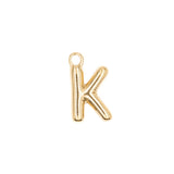 Pendentifs alphabet "ballon" A-Z 16.5x10mm - Doré