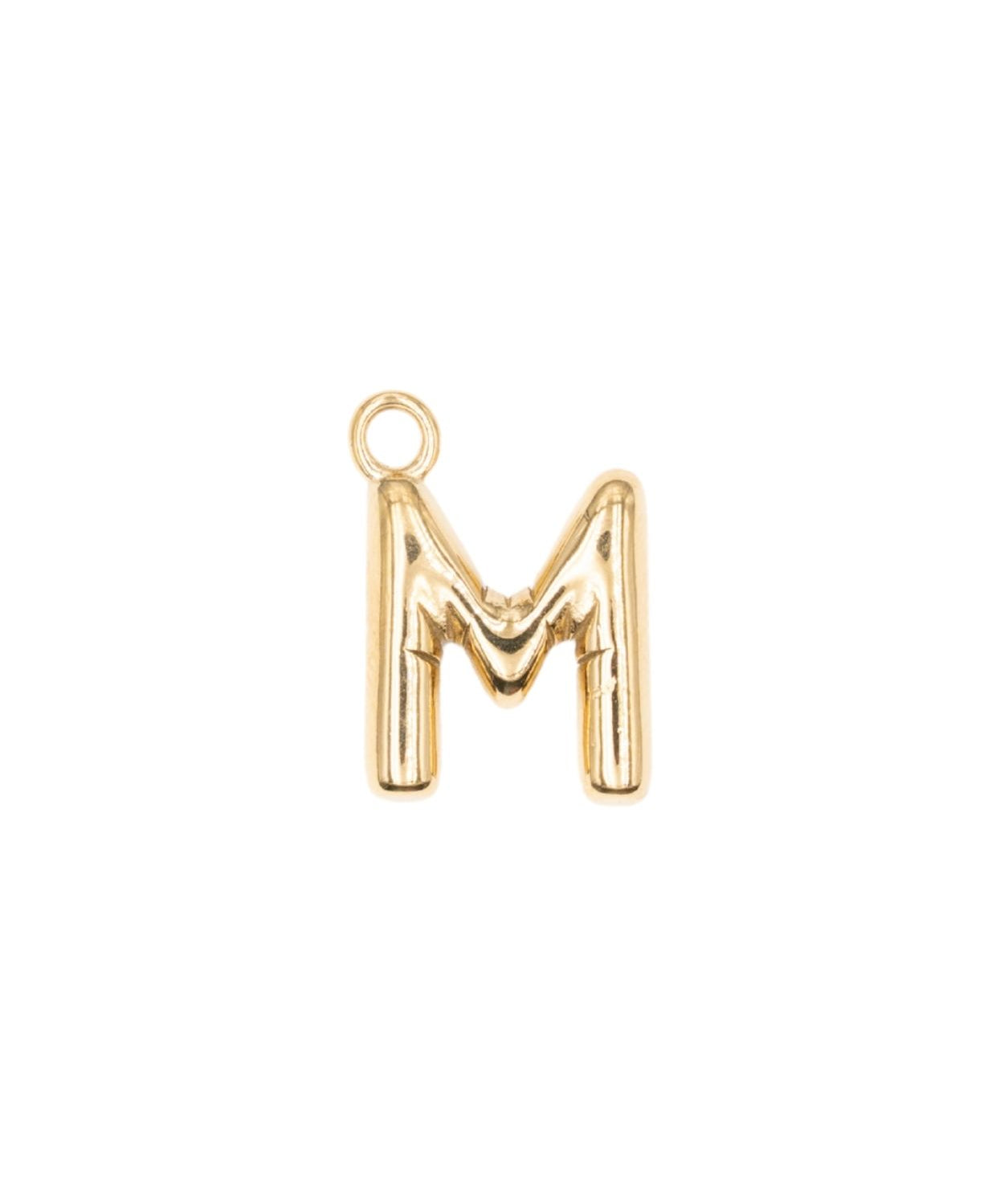 Pendentifs alphabet "ballon" A-Z 16.5x10mm - Doré