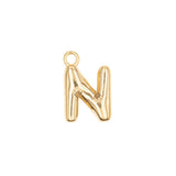 Pendentifs alphabet "ballon" A-Z 16.5x10mm - Doré