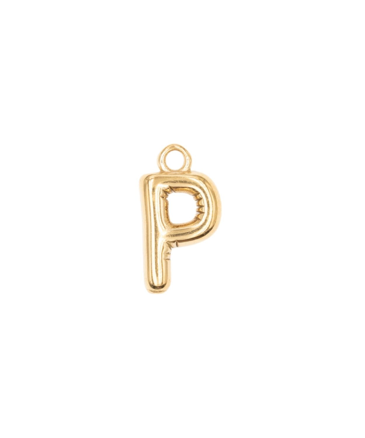 Pendentifs alphabet "ballon" A-Z 16.5x10mm - Doré