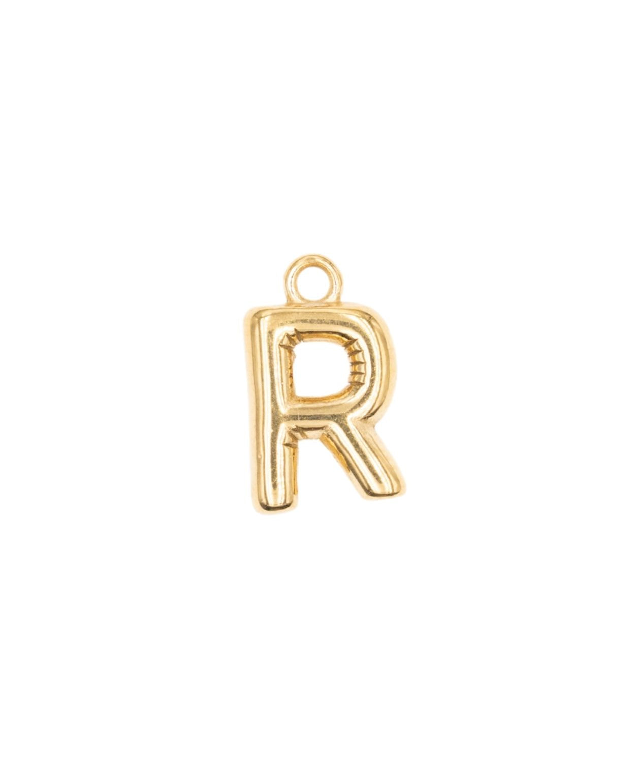 Pendentifs alphabet "ballon" A-Z 16.5x10mm - Doré