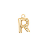 Pendentifs alphabet "ballon" A-Z 16.5x10mm - Doré
