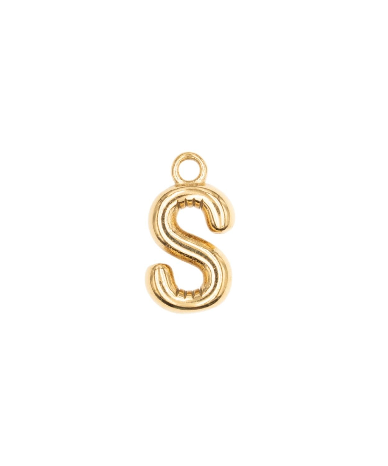 Pendentifs alphabet "ballon" A-Z 16.5x10mm - Doré