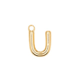 Pendentifs alphabet "ballon" A-Z 16.5x10mm - Doré