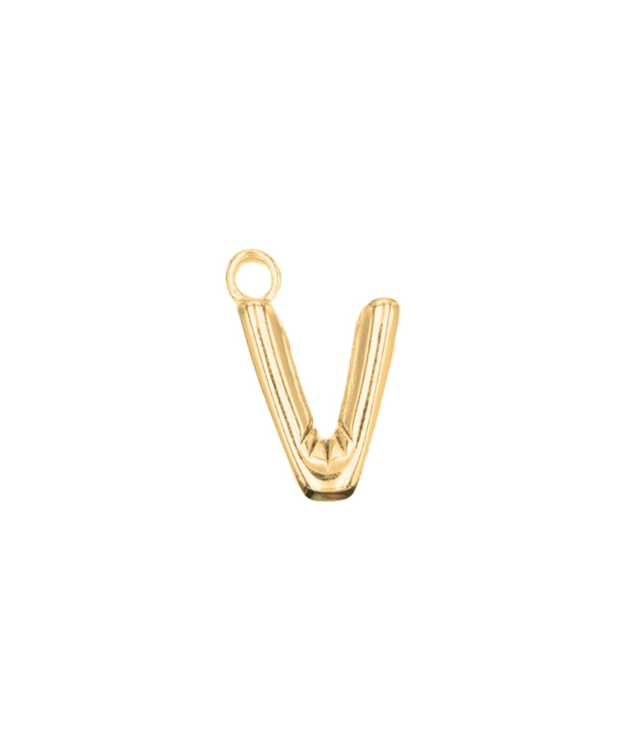 Pendentifs alphabet "ballon" A-Z 16.5x10mm - Doré