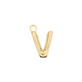 Pendentifs alphabet "ballon" A-Z 16.5x10mm - Doré