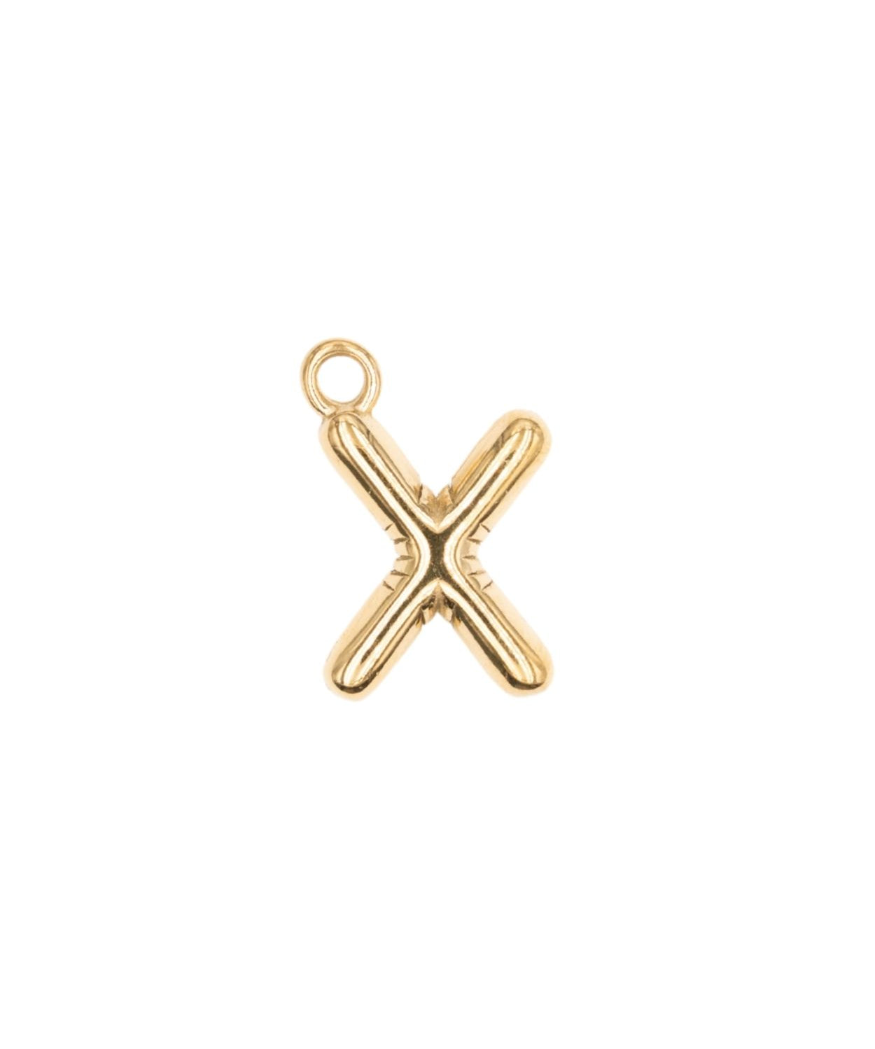 Pendentifs alphabet "ballon" A-Z 16.5x10mm - Doré