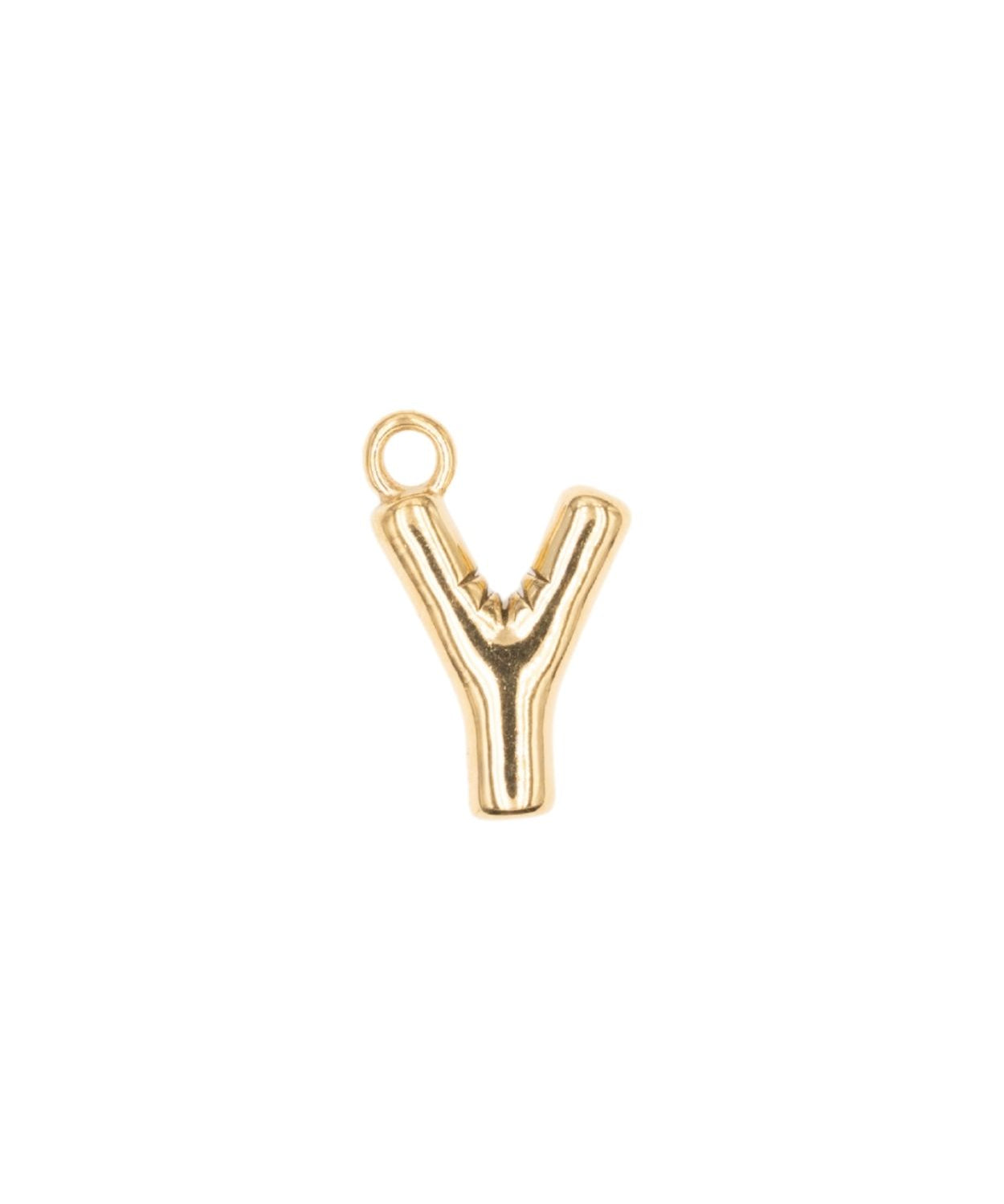 Pendentifs alphabet "ballon" A-Z 16.5x10mm - Doré