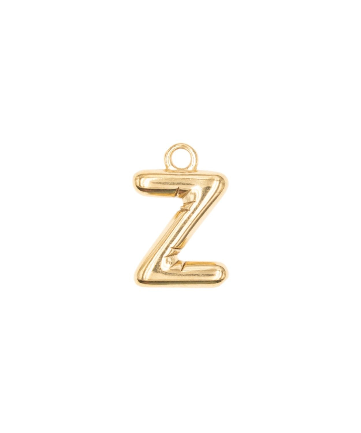 Pendentifs alphabet "ballon" A-Z 16.5x10mm - Doré