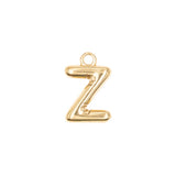 Pendentifs alphabet "ballon" A-Z 16.5x10mm - Doré
