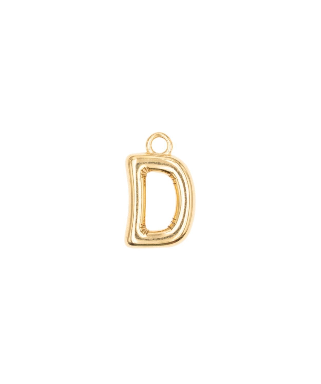 Pendentifs alphabet "ballon" A-Z 16.5x10mm - Doré